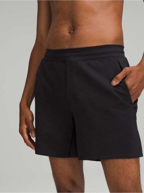Lululemon Balancer Short 6" *Everlux Heathered Black M7ATJS Mens Size Medium